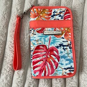 Samantha Brown Coral Tropical Wristlet Clutch